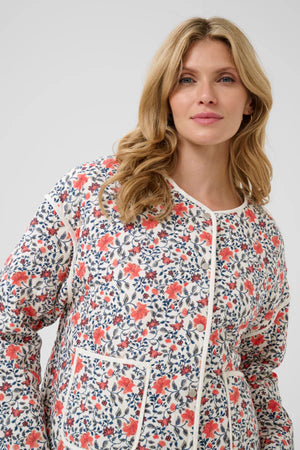 Cream Naomi Jacket | Rose Floral