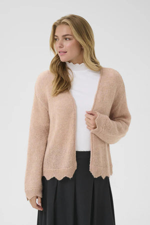 Cream Nisa Cardigan | Rose Dust