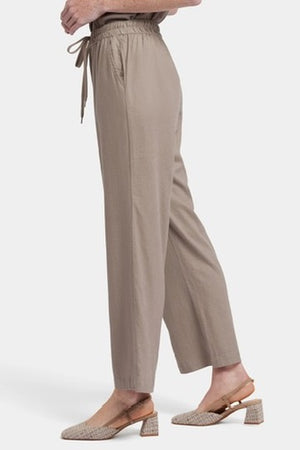 NYDJ Relaxed Drawstring Pull-On Pant | Black + Saddlewood