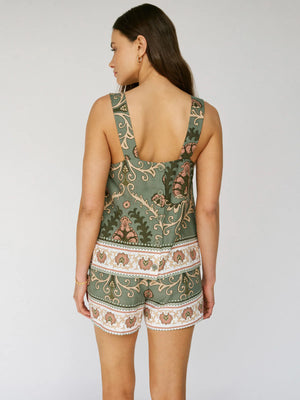 Sanctuary Button Back Cami | Sage