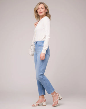 Yoga Jeans Chloe Straight Classic Denim Pant | Surf Blue
