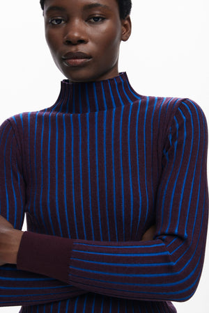 Desigual Ribbed Knit Sweater | Lilac