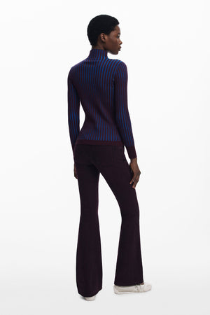 Desigual Ribbed Knit Sweater | Lilac