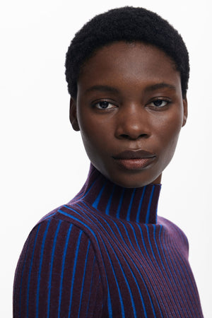 Desigual Ribbed Knit Sweater | Lilac