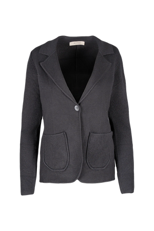Astrid Knit Jacket | Black +Camel