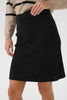 Cream Dela Skirt | Black + Cobblestone Melange