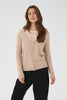 Cream Dela Cardigan | Cobblestone Melange