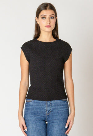 Dex Drop Shoulder Textured Top