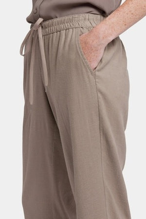 NYDJ Relaxed Drawstring Pull-On Pant | Black + Saddlewood