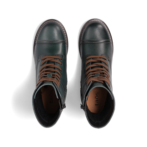 Taos Crave Leather Boots | Tan + Teal