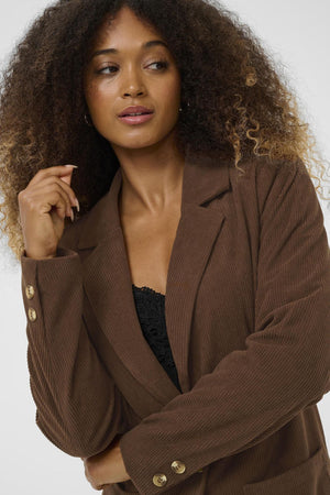 Cream Corduroy Blazer | Cobblestone & Sorrel Horse