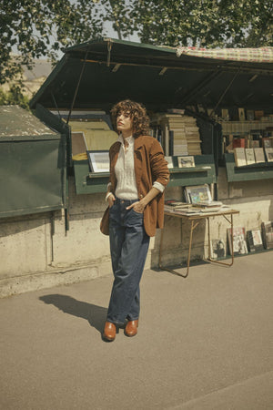 Cream Corduroy Blazer | Cobblestone & Sorrel Horse