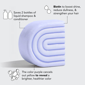 Kitsch Purple Toning with Biotin Solid Shampoo