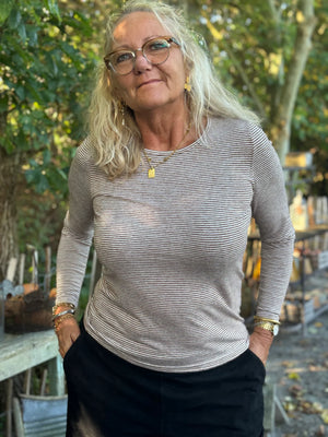 Cream Amma Long Sleeve | Sorrel Horse-White