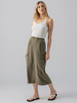 Sanctuary Parachute Skirt | Burnt Olive