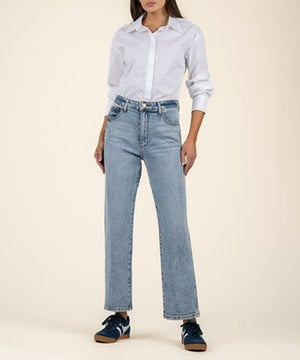 Kut Melissa High Rise Straight Leg | Steadfast