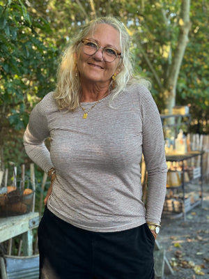 Cream Amma Long Sleeve | Sorrel Horse-White