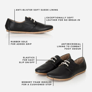 Poppy Barley The Eyelet Oxford 2.0 | Black