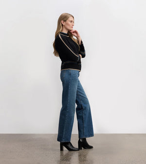 Hatley Raglan Stripes Pullover | Black