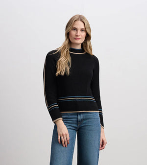 Hatley Raglan Stripes Pullover | Black