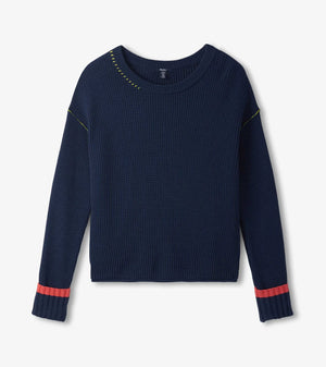 Hatley Waffle Knit Sweater | Navy
