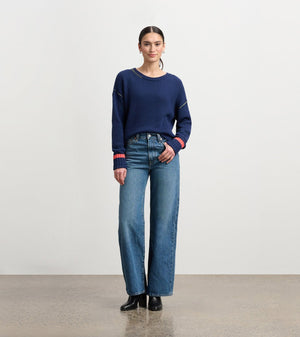 Hatley Waffle Knit Sweater | Navy