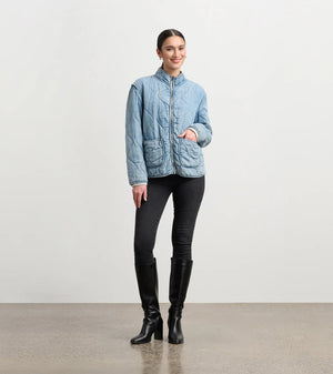 Hatley Quilted Tencel Jacket | Blue