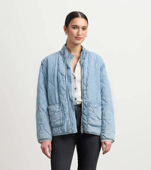 Hatley Quilted Tencel Jacket | Blue