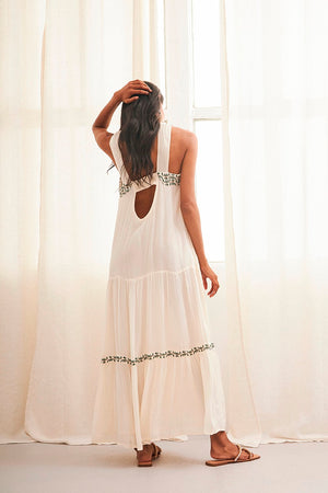NKN Embroidered Hem Dress