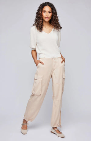 Gentle Fawn Avery Tencel Pant | Olive + Bone