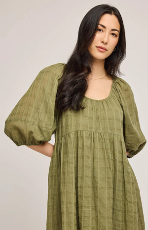 Gentle Fawn 100% Cotton Tallulah Dress | Matcha