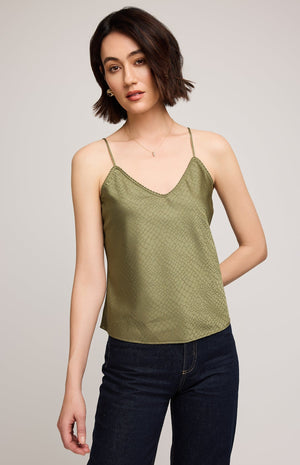 Gentle Fawn Priscilla Satin Tank | Green