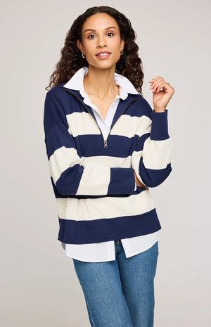 Gentle Fawn Idris Striped Sweater | Navy
