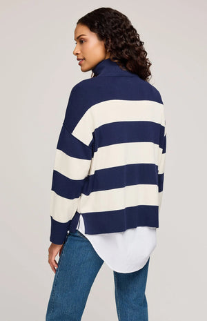 Gentle Fawn Idris Striped Sweater | Navy