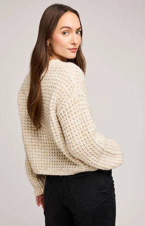 Gentle Fawn Willow V-Neck Sweater | Heather Oat