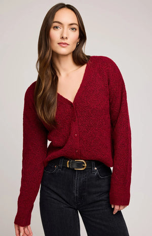 Gentle Fawn Lila Cardigan | Heather Crimson