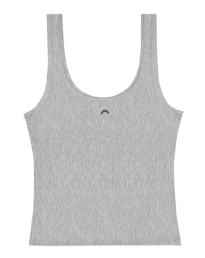 Huha Sporty Crop Tank | Black + Grey