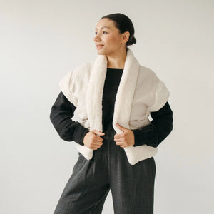 Pokoloko Herringbone Sherpa Vest