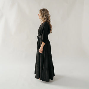 Pokoloko Crinkle Skirt Pants | Cream + Black