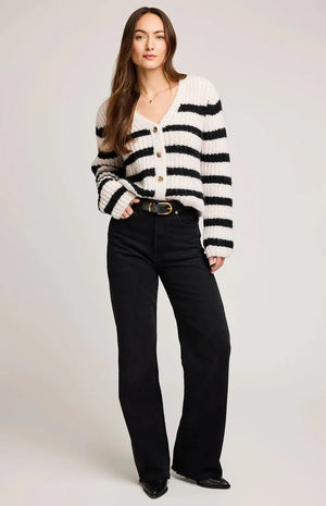 Gentle Fawn Melanie Cardigan | Black Stripe