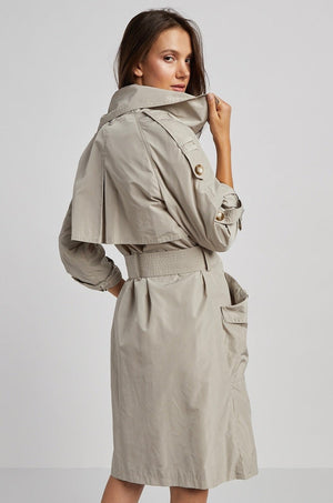 Adroit Raphael Trench Coat | Fuschia + Birch
