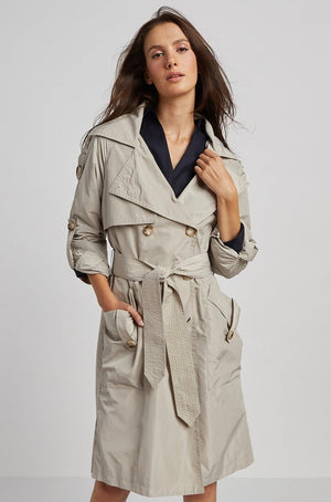 Adroit Raphael Trench Coat | Fuschia + Birch