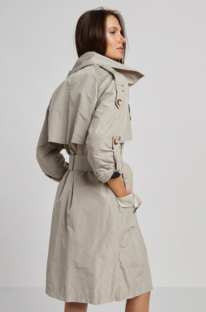 Adroit Raphael Trench Coat | Fuschia + Birch