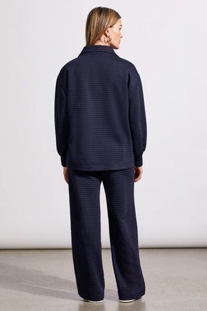 Tribal Quilted Kangaroo Pocket with Half Zip | Night Sky