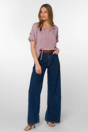 Velvet Heart Kenna Top | Dusty Rose & Ivory