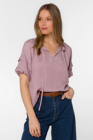 Velvet Heart Kenna Top | Dusty Rose & Ivory