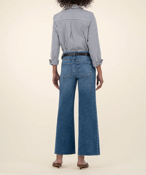 Kut From The Cloth Meg High Rise Raw Hem Denim | Toughness Wash