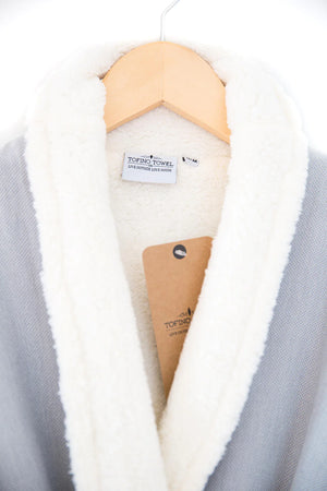 Tofino Towel Nordic Robe | Sand, Navy + Grey
