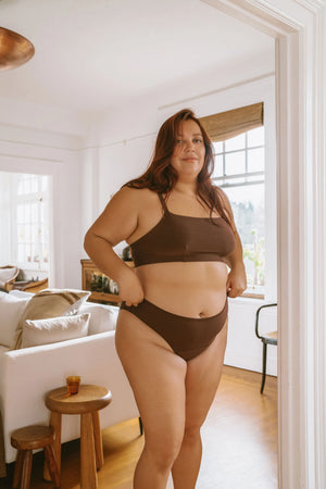 Huha High Rise Bikini | Brown