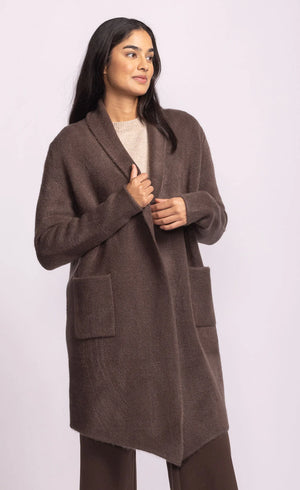 Pink Martini Stockport Jacket | Aubergine + Dark Brown